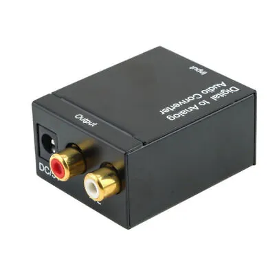 Kaufen Digital Optischer Toslink SPDIF Coax Zu Analog RCA Audio Converter Adapter 7583 • 8.29€