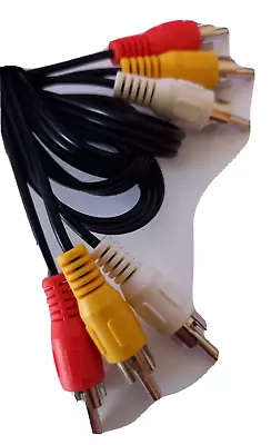 Kaufen 1,2m Audio Kabel 3 Cinch Stecker Auf 3 Cinch Stecker RCA Hifi, VERSAND KOSTENLOS • 3€