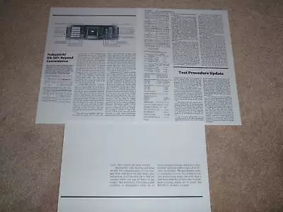 Kaufen Nakamichi RX-505 Review,1984,3 Seiten,Selten! Voll Test Auto Reverse 3 Kopf Info • 10.96€