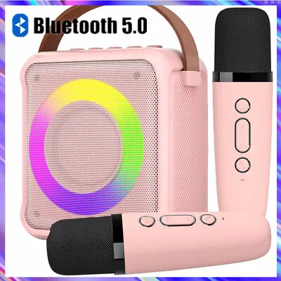 Kaufen Profi Karaoke Set Bluetooth Karaoke Anlage Lautsprecher Machine Mit 2 Mikrofonen • 25.99€