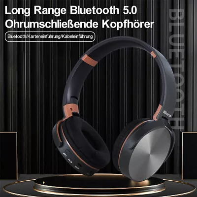 Kaufen Wireless Bluetooth Kopfhörer On Over Ear HiFi Stereo Faltbares Headphone Headset • 12.90€