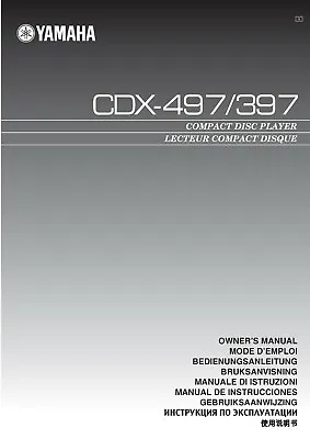 Kaufen Bedienungsanleitung-Operating Instructions Für Yamaha CDX-497, CDX-397  • 10€