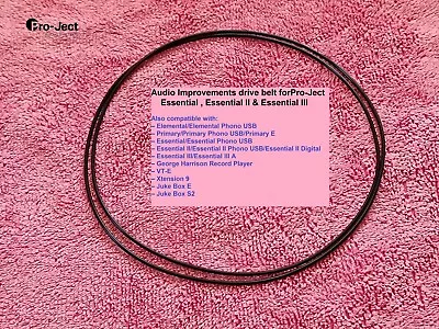 Kaufen Pro-Ject Project Essential I / II / III Turntable -Audio Improvements Drive Belt • 19.99€