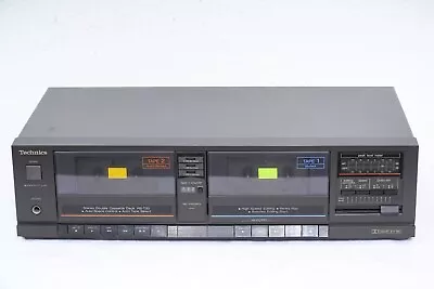 Kaufen Technics Modell Nr. RS-T20 Dual Stereo Cassette Tape Deck Schwarz Vintage • 44.90€