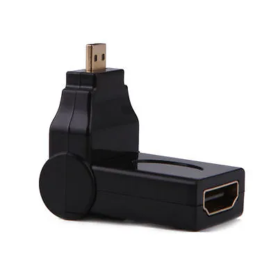 Kaufen Mikro Mini HDMI Stecker Auf HDMI Damen 180 Grad Drehbar Winkel Adapter Konverter • 3.32€