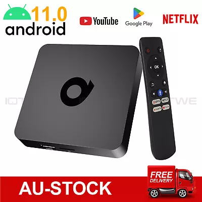 Kaufen Neu Smart TV BOX 4+32GB Android 11.0 Ethernet 5G DUAL WLAN BT5.2 4K Media Stream • 43.99€