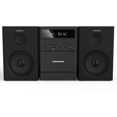 Kaufen Grundig MS 300 Design Micro Anlage Schwarz HiFi System Stereoanlage Bluetooth • 89.99€