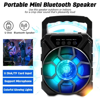 Kaufen Bluetooth Lautsprecher Subwoofer Mit HIFI-USB/SD/FM-Radio RGB Partylichter KARAO • 14.12€