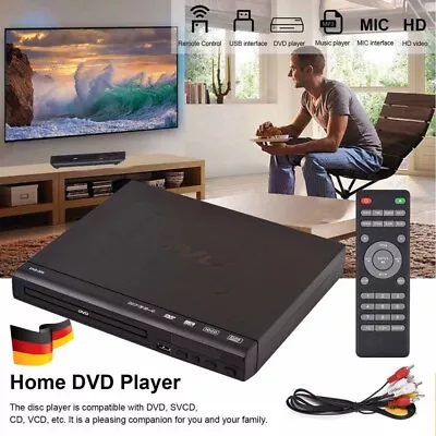 Kaufen Full HD DVD Player Automatisch CD Spieler USB MP3 Mit Fernbedienung DHL • 27.98€