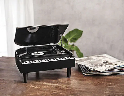 Kaufen Außergewöhnlicher Piano Plattenspieler Mit Bluetooth Und Stereo-Sound NEU • 149€
