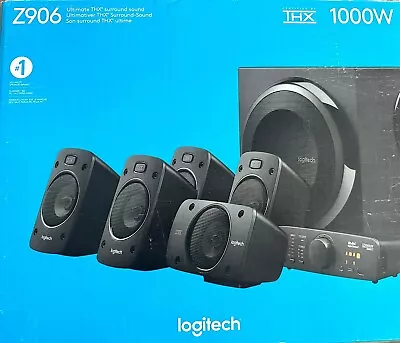 Kaufen Logitech Z906 3D Lautsprecher THX Dts 5.1 Surround Sound Und 1000 Watt Heimkino • 199.99€