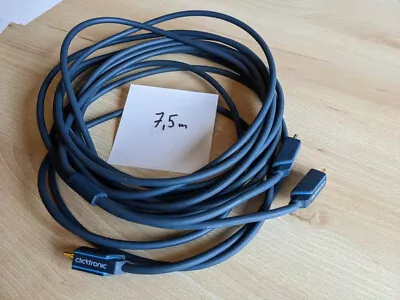 Kaufen Subwooferkabel Y-Kabel Cinch-Kabel Clicktronic 7,5m RCA Stecker Vergoldet-wieNEU • 1€
