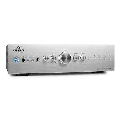Kaufen Super Auna Av2-cd708 S Audio Hifi Stereo VerstÄrker Endstufe Amplifier Silber • 153.99€