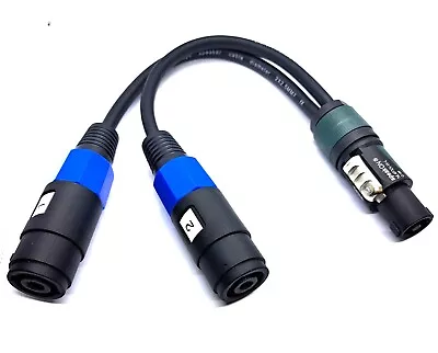 Kaufen Y-Kabel Verteiler Speakon Stecker Neutrik NL4FXX-W-L Auf 2 X Buchse/Kupplung • 23.95€