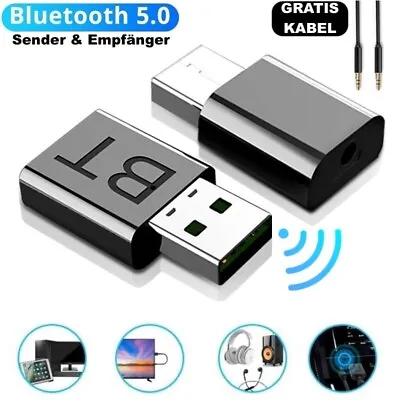 Kaufen Bluetooth Adapter 2-in-1 Transmitter Empfänger Musik TV PC Audio Sender 3.5mm • 6.15€