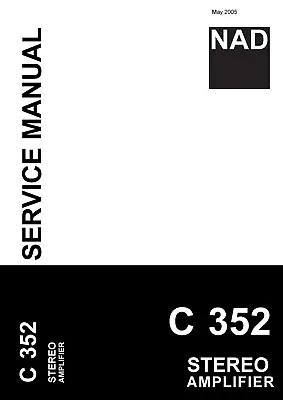 Kaufen Service Manual-Anleitung Für NAD C 352  • 10€