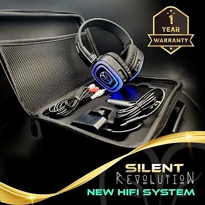 Kaufen 10 X NEU 2024 Silent Disco System - HiFi Kopfhörer Kit Mit Tragbarem Sender • 603.73€