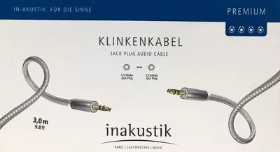Kaufen Inakustik Premium Stereo-Klinke-Kabel 3,0m, UVP 27,49 € • 11.49€