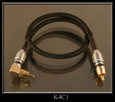 Kaufen Cinch Chinch AUDIO Stereo Kabel RCA Stecker Winkel HiFi Koaxialkabel Receiver • 10.50€