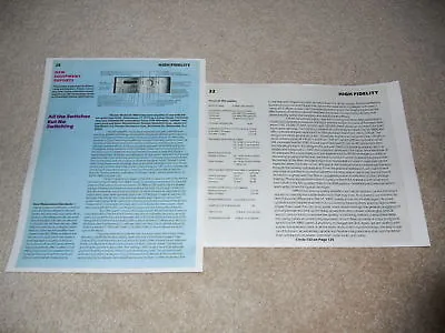 Kaufen Pioneer SA-9800 Verstärker Review, 2 Pg , 1979, Voll Test • 8.88€