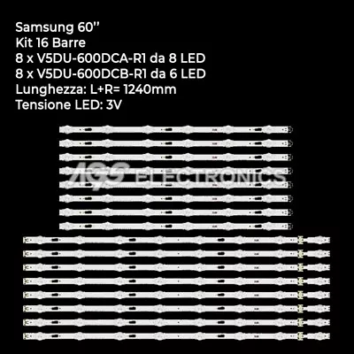 Kaufen Kit 16 Led-streifenstangen Samsung Tv Bn96-39663a / 39664a Cygk060hgsv2h • 77€