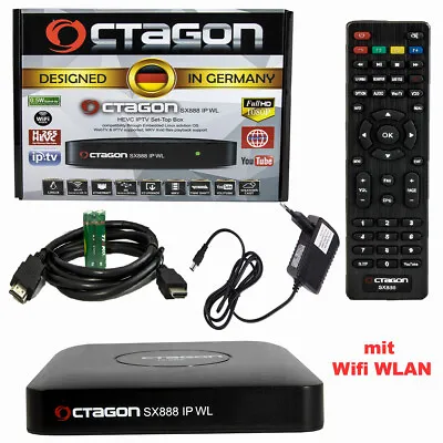 Kaufen Octagon SX888 WL IPTV BOX Mit Wifi WLAN +H.265 Stalker Streamer Youtube Linux OS • 57.90€