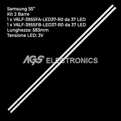 Kaufen Kit 2 Led-streifenstangen Samsung Tv Bn96-39732a Bn96-39733a Ue55k5100 • 81.90€