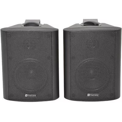 Kaufen Paar 5,25  2-Wege Stereo Lautsprecher 90 W 8 Ohm Schwarz Wandmontage Hintergrund HiFi • 93.16€