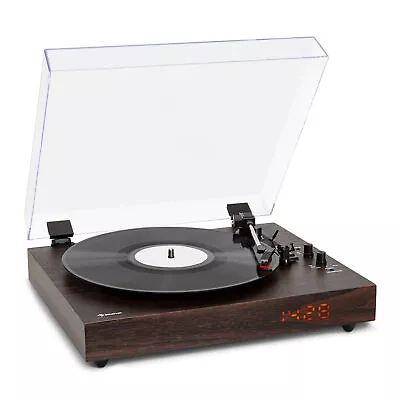 Kaufen Schallplattenspieler Mit Lautsprecher 33/45/78 Plattenspieler Bluetooth Braun • 89.99€
