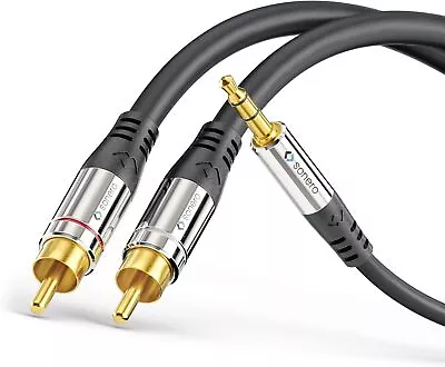 Kaufen Sonero Premium 15,0m Cinch Klinke Audio Kabel HiFi-Anlage AUX Schwarz OVP NEU • 28.29€