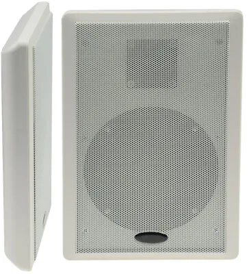 Kaufen 40W Flat Panel Lautsprecher 2-Wege 86dB 1 Paar Weiß Surround Wand Boxen Slim • 59.99€