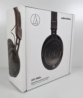Kaufen Audio-Technica ATH-M60X Komfort Kopfhörer On-Ear Hochwertige Ohrpolster * OVP • 169.99€