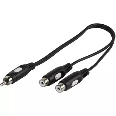 Kaufen Vivanco 0,2m Y-Adapter Verteiler Cinch-Stecker - 2x Cinch Kupplung Audiokabel • 3.99€