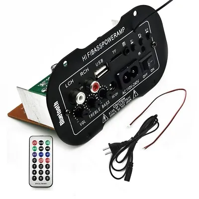 Kaufen 220 V Auto Zubehör BT HiFi Bass Audio USB TF MP3 FM Lautsprechersystem Combo • 16.01€