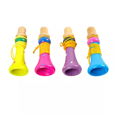 Kaufen  4 Pcs Kleine Holz Lautsprecher Kinder Musikinstrumente Spielzeug • 7.43€