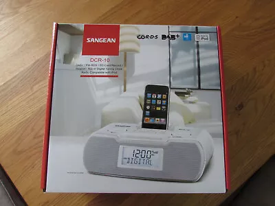 Kaufen B-Ware Sangean DCR-10 Weiß Digitaler Radiowecker Mit IPod-Anschluss • 45.99€