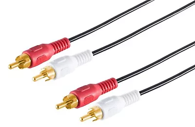 Kaufen Cinchkabel Cinch Kabel HIFI Stereo Audio Stecker Stecker 0,5 M Gold Vergoldet • 4.56€