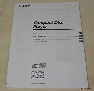 Kaufen Sony CDP-XE220 / CDP-XE320 / CDP-XE520 Bedienungsanleitung (2) • 9€