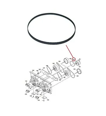 Kaufen CAPSTAN C Rubber Belt For Sony MICRO HiFi COMPONENT SYSTEM DHC- GDM- HCD- LBT- • 8€