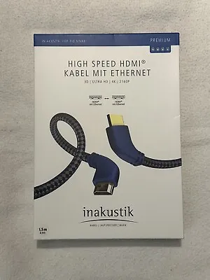 Kaufen INAKUSTIK PREMIUM HDMI KABEL Winkel Stecker 1,5 Meter • 19.99€
