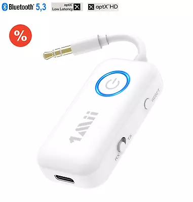 Kaufen Audio Transmitter & Empfänger Bluetooth 2-in-1 Adapter AptX-LL HD Dual-Link 1Mii • 37.99€