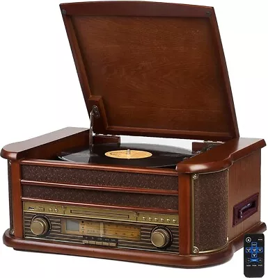Kaufen Retro Nostalgie Musikanlage Kompaktanlage Stereoanlage Plattenspieler CD Player • 139.90€