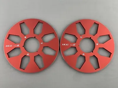 Kaufen Ein Paar Hohe Qualität Rote AKAI Tape Reel Für 10.5'' 1/4'' Tape Recorder • 132.51€