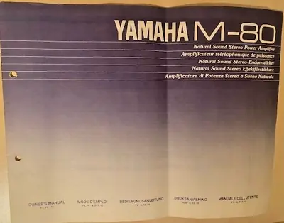 Kaufen Bedienungsanleitung-für Yamaha M-80 • 18€