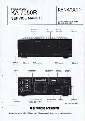 Kaufen Service Manual-Anleitung Für Kenwood KA-7050 R  • 12€
