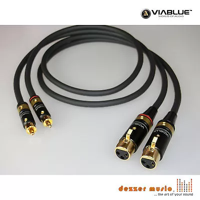 Kaufen ViaBlue 2x 0,5m Adapterkabel NF-A7 T6s / XLR Cinch Female/High End…SPITZENKLASSE • 149.90€
