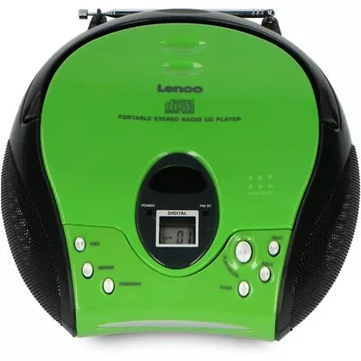 Kaufen Lenco SCD-24 CD/Radio-System Grün/schwarz Tuner Für UKW, Toplader CD-Player NEU • 52.90€