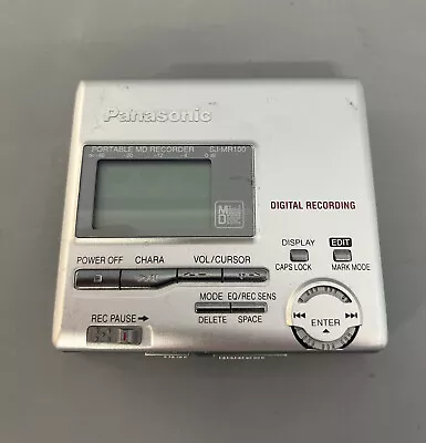 Kaufen Panasonic SJ-MR100 MD Rekorder Digital Mini Disc Audio Player Walkman DEFEKT C10 • 20€