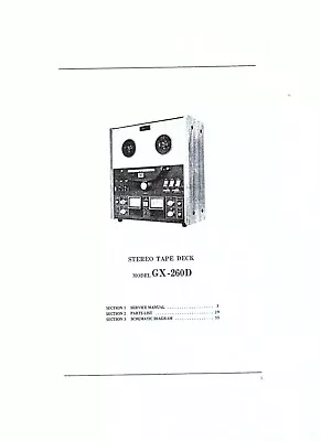Kaufen Akai  Service Manual  Für GX- 260 D  Englisch Copy • 13€