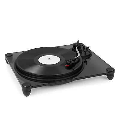 Kaufen Plattenspieler Vorverstärker Vinyl Turntable USB Recorder Acrylglas Schwarz • 74.99€